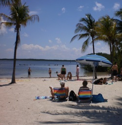 Key Largo's John Pennekamp Coral Reef State Park at mile marker (MM) 102.6 features the popular Cannon Beach and Far Beach. 